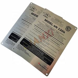 Placa de identificación de acero inoxidable grabada con metal de sublimación personalizada con cepillado pintado en negro - Product Image 2