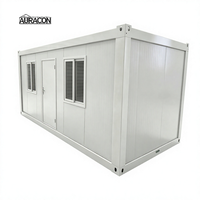 Maison conteneur en acier détachable de 20 pieds, bureau à domicile, logement d'appoint, cabane préfabriquée pour camp de travailleurs, assemblage rapide, installation facile