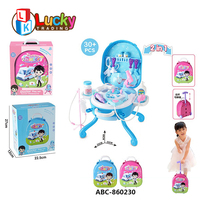 Valise de jeu Lucky Toy pour filles, ensemble de maquillage pour enfants, trousse de beauté Princesse