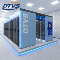 Rack de serveur d'allée froide pour micro-centre de données modulaire de 12 armoires de 19 pouces pour applications réseau en stock