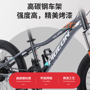 Vélo de montagne pour enfants Flying Pigeon 20 pouces 21 vitesses, cadre en alliage d'aluminium, fourche à suspension, selle confortable - Product Image 2