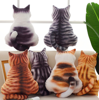 Coussin en peluche personnalisé à rayures de dessin animé pour animaux de compagnie, jouet pour amoureux de chats et chiens, coussin écologique pour la maison, forme et couleur personnalisables, vente en gros