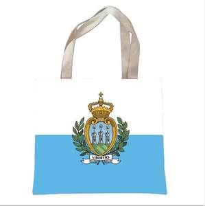 Sac à main personnalisé <span class=keywords><strong>en</strong></span> toile de haute qualité avec drapeau tchèque, 16 x 14 pouces, double face - Product Image 3