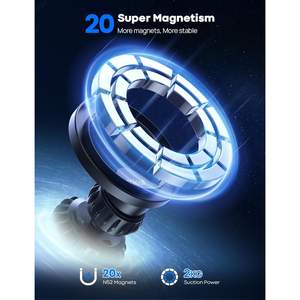 Support de téléphone sans fil pour voiture Lamicall 20 Super Magnets MagSafe, support stable pour grille d'aération, fonction mains libres, téléphone portable, 99% - Product Image 3