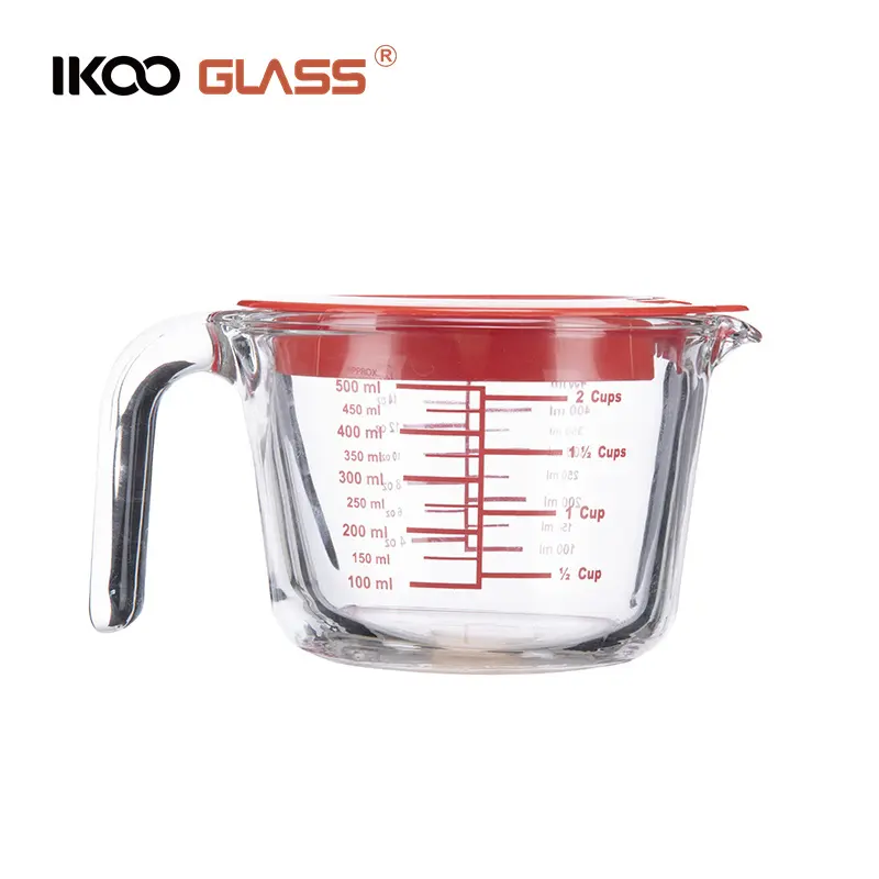 IKOO-vaso de medición de Caño único, vaso grande para calentar el microondas