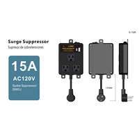 Régulateur de tension automatique électronique monophasé Konstar 15A AC avec affichage LED, protection contre les surcharges et les sous-tensions 50/60Hz