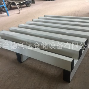 Delida Feed Steel Pallet 2.0T Single-Sided Reinforced 4-Way Entry For Storage - Product Image 2