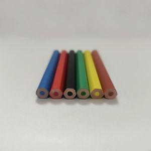 Juego de 6 Lápices de Colores Hexagonales de Plástico de Media Talla, Patrones Aleatorios, Empaque para Niños y Niñas, Diseño de Casa, Animales, Girasol, Estrella de Mar, Hierba - Product Image 5