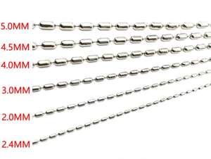 Chaîne de service <span class=keywords><strong>pour</strong></span> femmes, bijoux en acier inoxydable, haute qualité, collier à billes, clé/lunettes de soleil, chaîne métallique, offre spéciale, 2022 GT - Product Image 3