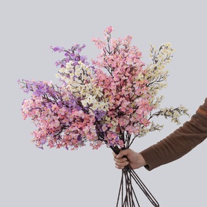 Lanterne de neige de style japonais Sakura INS <span class=keywords><strong>allée</strong></span> de fleurs artificielles faites à la main en PU décoration de la maison cadeau de fête des mères du fabricant articles de décoration de la maison - Product Image 1