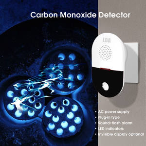 Alarme <span class=keywords><strong>de</strong></span> monoxyde <span class=keywords><strong>de</strong></span> AC110-220V enfichable Empoisonnement CO Moniteur <span class=keywords><strong>de</strong></span> gaz Détecteur <span class=keywords><strong>de</strong></span> monoxyde <span class=keywords><strong>de</strong></span> carbone pour voyage à domicile RV Camper Trailer - Product Image 2