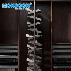 MONSOON Modern <strong>Wardrobe</strong> Accessories Revolve Closet 360 Rotating <strong>Shoe</strong> Rack <strong>Storage</strong> - Product Image 4