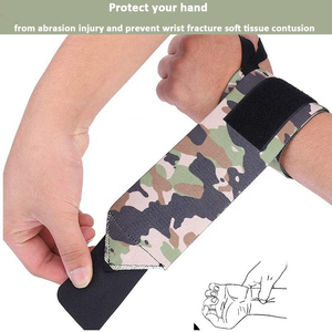 Bandes de maintien élastiques respirantes à motif camouflage pour poignets, avec boucle pour le pouce, pour haltérophilie et entraînement (paire) - Product Image 5