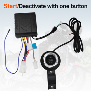 Nuovo modello di alta qualità 2 telecomando motore start one click start phone BT PKE sistema di allarme moto - Product Image 2