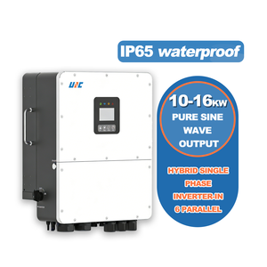 Convertisseur hybride monophasé IP65 10000W 48V/51.2V 3MPPT On/Off Grid 240V/230V/220V haute fréquence à montage mural - Product Image 3