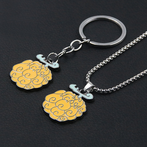 Venta al por mayor Anime joyería Ace Law maldito diablo fruta colgante collar - Product Image 4