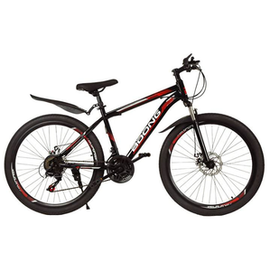 Bicicletta da Montagna Personalizzata 26/24 Pollici, Freni a Disco, Cambio a Velocità Variabile, Forcella Ammortizzata, Telaio in Acciaio al Carbonio, <span class=keywords><strong>Bici</strong></span> Fuoristrada - Product Image 2