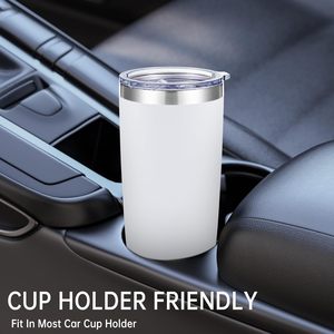 Gobelet isotherme en acier inoxydable de 20 oz (500 ml) avec couvercle, tasse de voyage pour boissons chaudes/froides - Cadeaux d'affaires, maintien thermique de 6 à 12 heures - Product Image 5