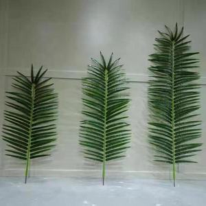 Foglia di palma rustica artificiale per uso interno 1.6m 1.4m di lunghezza piccolo fiore di plastica Design in plastica fiore - Product Image 5