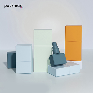 PETG Flat <b>Square</b> 100ml Lotion Bottle with Screw Cap – Empty <b>Plastic</b> Cosmetic Packaging <b>Container</b> - Product Image 5