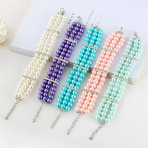 Taza de té Chihuahua Yorkie Fancy 3 filas perlas diamante perro <span class=keywords><strong>collar</strong></span> - Product Image 1