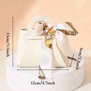 Pochette en cuir PU pour bonbons 12x6x13cm, sac de shopping, emballage de luxe pour cadeaux de mariage, bijoux, avec logo personnalisé pour le rangement d'accessoires - Product Image 5