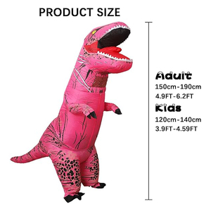 Costume de dinosaure gonflable sur mesure pour adultes et enfants, costume de T-Rex pour fêtes, cosplay, combinaison gonflable amusante - Product Image 2