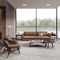 Fauteuil inclinable moderne en bois massif et cuir synthétique de style nordique, luxe léger, pour salon, chambre à coucher, meubles de maison