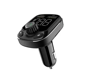 Último inalámbrico multifunción coche Bluetooth transmisor FM cargador rápido manos libres inalámbrico MP3 reproductor QC3.0 USB coche Kit