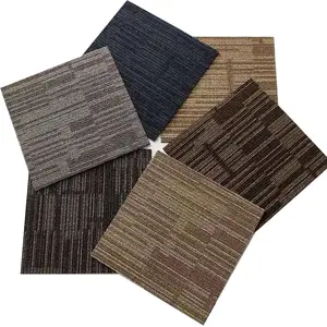 Tapis carré en PP épais, amovible, Commercial, amovible, à prix bas, 50*50, tapis de bureau, carrelage