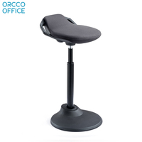 Tabouret de bureau ergonomique moderne réglable à 360°, 65-84 cm, pour bureau, bar, salon, tabouret à bascule, tabouret roulant