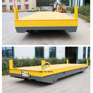 Carrello per carrello di trasferimento ferroviario elettrico piatto ad alta velocità industriale motorizzato da 10 tonnellate con telecomando senza fili - Product Image 2