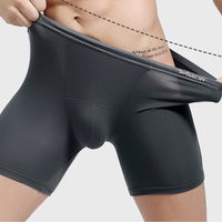 Boxers pour hommes basiques à poche bombée, taille mi-haute élastique, séchage rapide, respirants, écologiques, avec impression de logo personnalisé, prêts à expédier