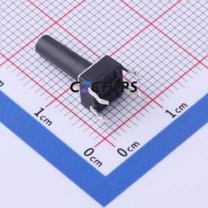 TS-1095PD-A17B3-D2 Tactile Switch Through hole-4P,6x6mm Switch Single Pole Single Throw Round Button 2.5N Through Hole - Product Image 2