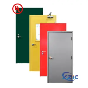 UL Listed Customized Apartment Fireproof Doors Security Steel Fire Door US Standard