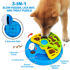 3-Tier Rotating Pet Slow Feeder Bowl Anti-Choking Interactive Puzzle Feeding Bowl for Cats <strong>Dogs</strong> - Product Image 1
