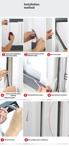 شرائط عازلة للأبواب والنوافذ ذاتية اللصق عالية الجودة وصديقة للبيئة لمنع تسرب الصوت والغبار - Product Image 4