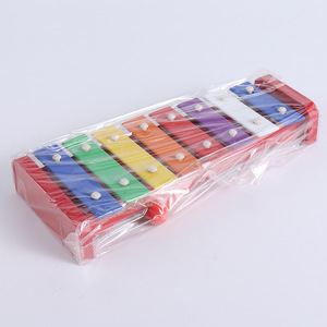 กล็อกเกนสปีลโลหะ 8 เสียง สีสันสดใส ไซโลโฟน เครื่องดนตรีเคาะจังหวะออร์ฟสำหรับเด็ก ของเล่นดนตรีเพื่อการศึกษาสำหรับเด็กเล็ก - Product Image 5