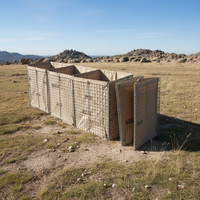 Conception de mur en gabion avec maille soudée à trous carrés, coût et prix par mètre pour les projets de gabions