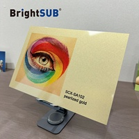 BrightSub SCX-SA300 Plaque métallique vierge pour sublimation par transfert thermique, revêtement métallique, 0,65 mm, pour impression photo, compatible Longstar Dye