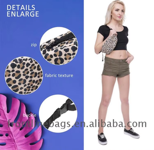 Riñonera de moda para niñas, riñonera para diseño de <span class=keywords><strong>Pantera</strong></span> <span class=keywords><strong>Rosa</strong></span> con cierre de cremallera - Product Image 3