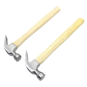 Marteau à griffes multifonctionnel pour la maison, manche en bois recouvert <span class=keywords><strong>de</strong></span> plastique, manche court, petite taille, tête en fer, extracteur <span class=keywords><strong>de</strong></span> clous manuel spécial - Product Image 1