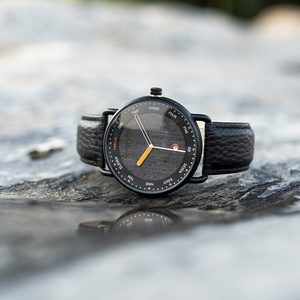 Regalo de Navidad entrega rápida Japón movimiento bajo moq moda Casual Auto fecha hombres reloj de pulsera reloj de cuero genuino en caja de regalo Me - Product Image 2