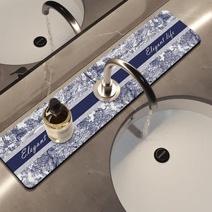 แผ่นรองกันน้ำสำหรับอ่างล้างจานในครัว ทำจากดินไดอะตอมเมียซัส รูปทรงสี่เหลี่ยมผืนผ้า สำหรับวางบนเคาน์เตอร์ - Product Image 1