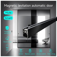 Puerta Automática de Alta Resistencia, Suave, Inteligente y Moderna para Hotel, Hospital, Banco, Vestíbulo, con Motor DC Maglev de 500 kg