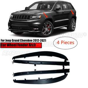 Guardabarros de Rueda, Moldura de Arco de Ceja para Jeep Grand Cherokee Trailhawk 2012-2021 2020 2019 2018 2017 2016 Accesorios - Product Image 1