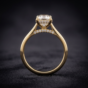 KRUP JEWELS Bague de fiançailles unisexe en argent sterling avec diamant taille ovale, certifiée IGI, style de luxe, cadeau d'anniversaire de mariage - Product Image 3
