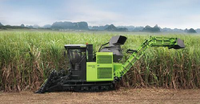 Moissonneuse-batteuse à canne à sucre durable AC60 190 CV, nouvelle machine agricole avec grand convoyeur élévateur pour rizerie et terres agricoles