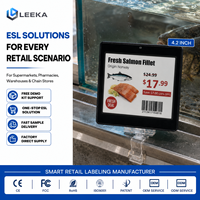 LEEKA ESL - Etiqueta Electrónica de Precio Digital de 2.13/2.66/4.2 Pulgadas (Opcional), Etiqueta Electrónica de Tinta Electrónica de Larga Duración para Estantes, en Venta