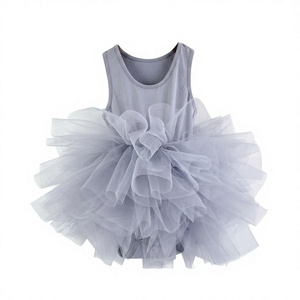 Vestito Tutù da Balletto per Bambine, Abito in Tulle Senza Maniche in Cotone e Spandex, Costume Personalizzato OEM per Spettacoli di Danza - Product Image 4